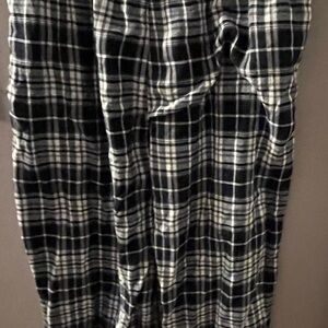 Croft & Barrow Black and White Plaid Pants